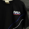 تیشرت Nasa پارچه دو نخ با رنگ مشکی تک سایز حراجی - L
