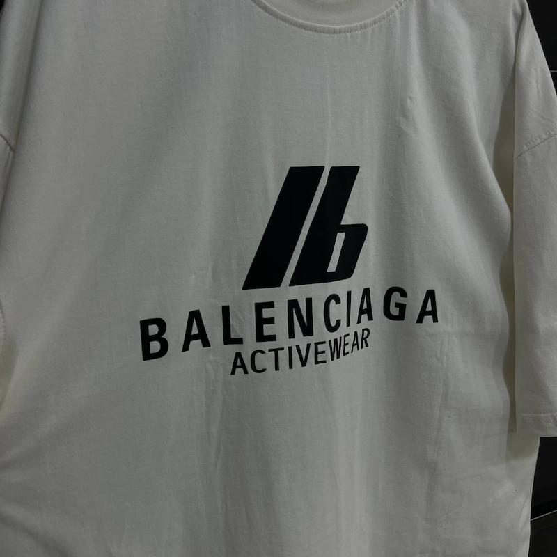 تیشرت Balenciaga پارچه دو نخ با رنگ سفید تک سایز حراجی - L