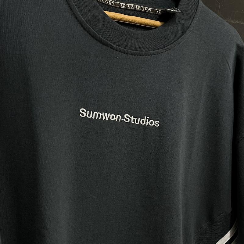 تیشرت sumwon studios پارچه دو نخ با رنگ نوک مدادی تک سایز حراجی - XL