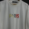 تیشرت paris پارچه دو نخ با رنگ سفید تک سایز حراجی - XL