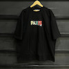 تیشرت paris پارچه دو نخ با رنگ مشکی تک سایز حراجی - 2XL