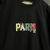 تیشرت paris پارچه دو نخ با رنگ مشکی تک سایز حراجی - 2XL