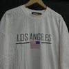 تیشرت los angeles پارچه دو نخ با رنگ سفید تک سایز حراجی - XL