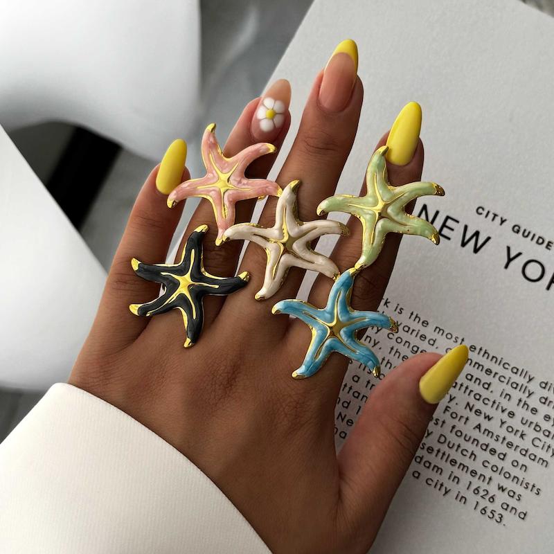 انگشتر ستاره دریایی میناکاری