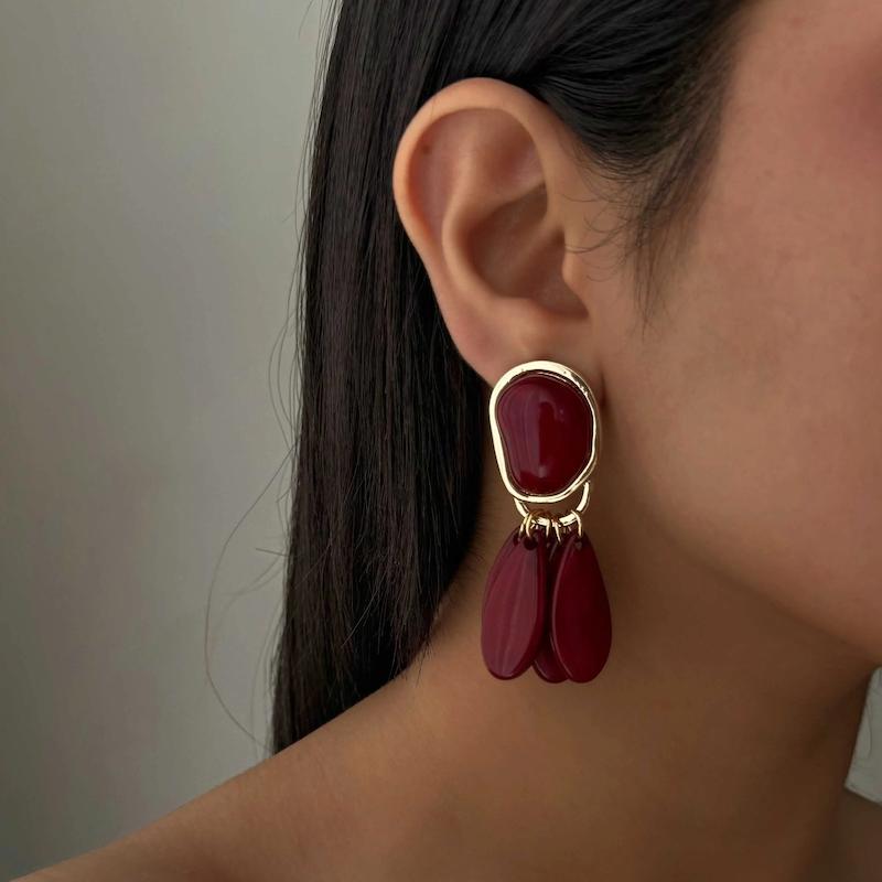 گوشواره پر آویز چری