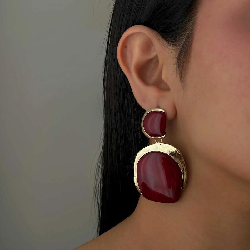 گوشواره دو تیکه چری