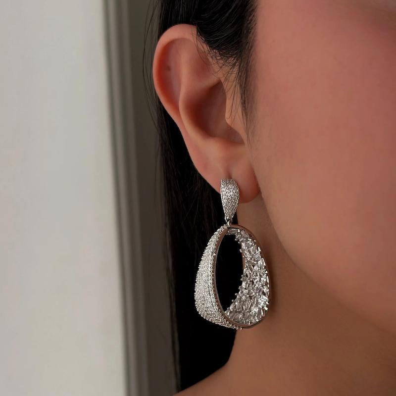 گوشواره جواهری پرنگین