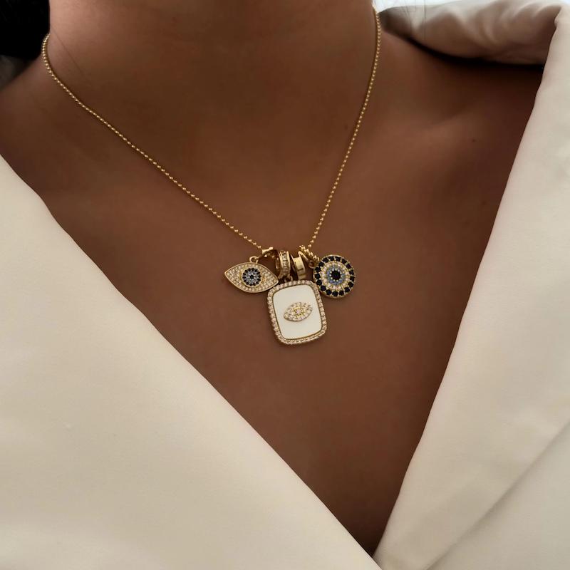 گردنبند چشم نظر طرح طلا