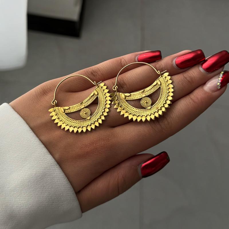 گوشواره برنجی چشم