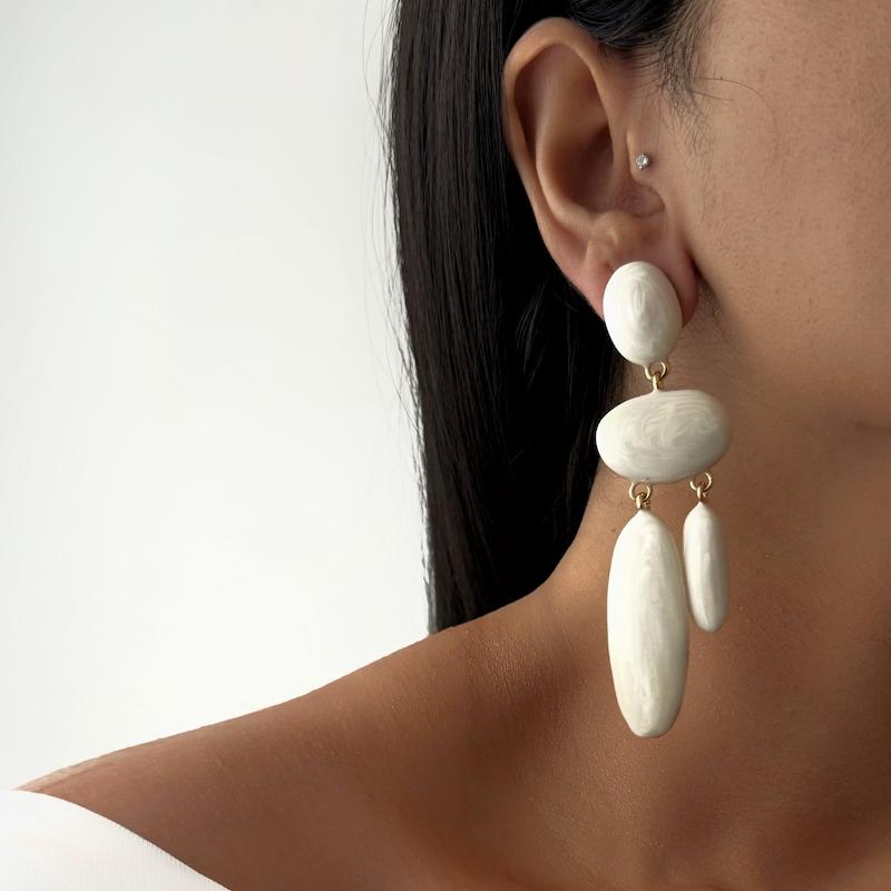 گوشواره میناکاری آویز دار