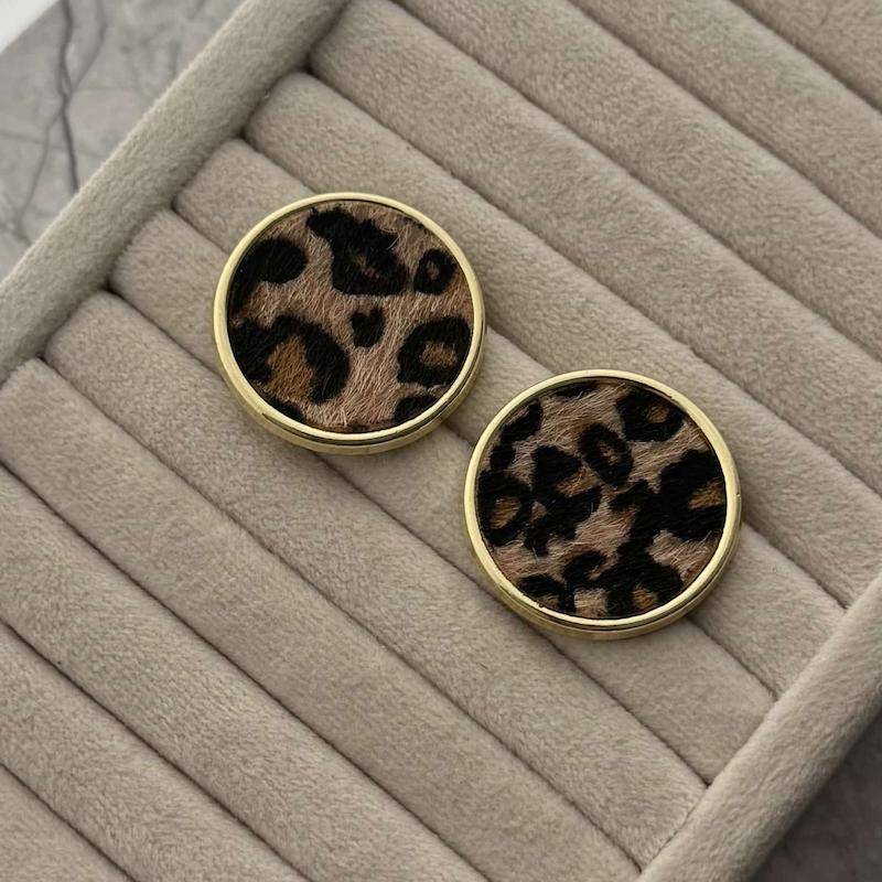 گوشواره پلنگی دایره