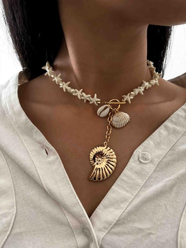 گردنبند ستاره ساحلی حلزونی