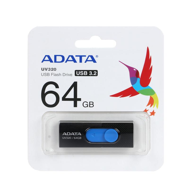 فلش مموری ای دیتا UV320 USB 3 ظرفیت 64 گیگابایت