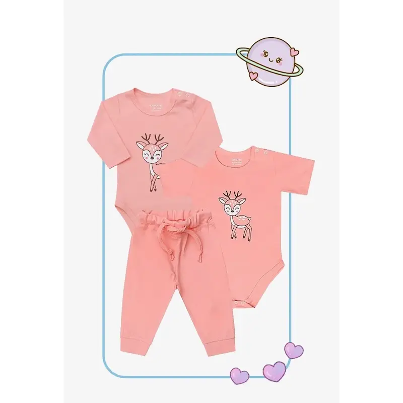 ست سه تکه مارال (بادی بلند،بادی کوتاه،شلوار)