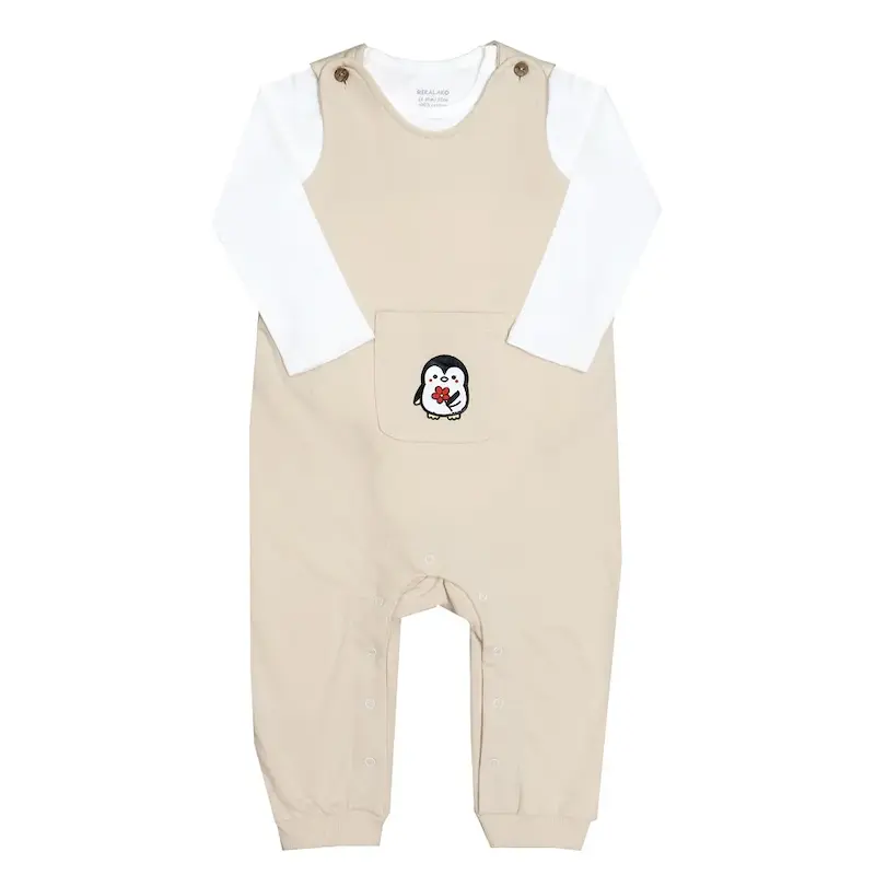 سرهمی بندی دورس کنجد و بادی بلند سفید ( 9 تا 36 ماه)