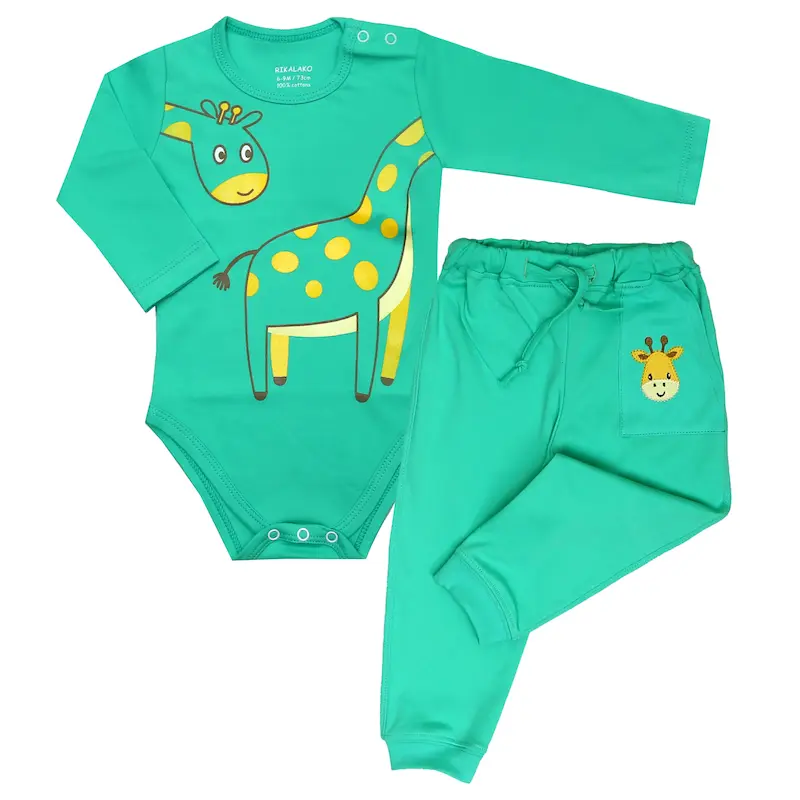 ست بادی بلند و شلوار رستا ( 6 تا 36 ماه )