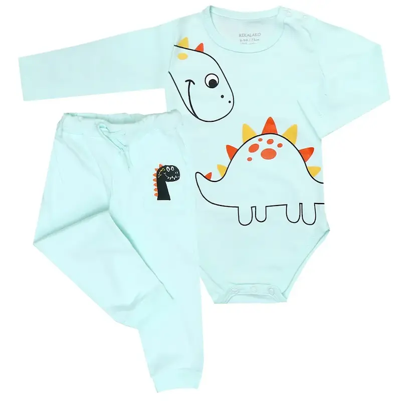 ست بادی بلند و شلوار راستین( 6 تا 36 ماه )