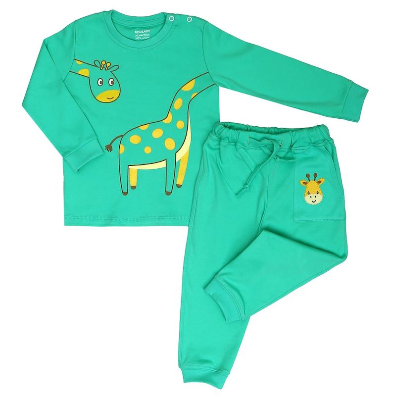 ست بلوز آستین بلند و شلوار راستین( 12 ماه تا 5 سال )