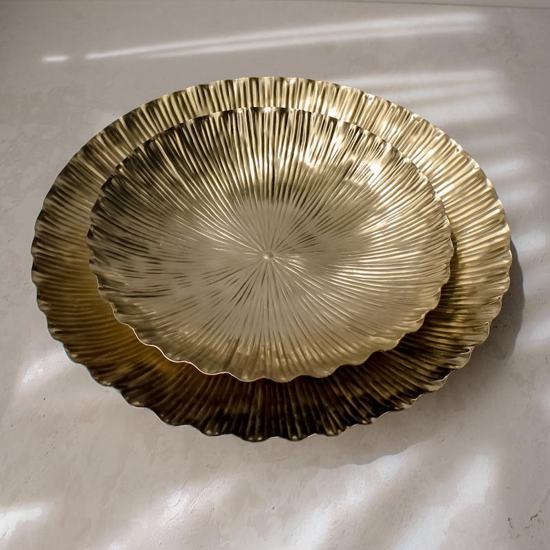 دیس فلزی طرح صدف