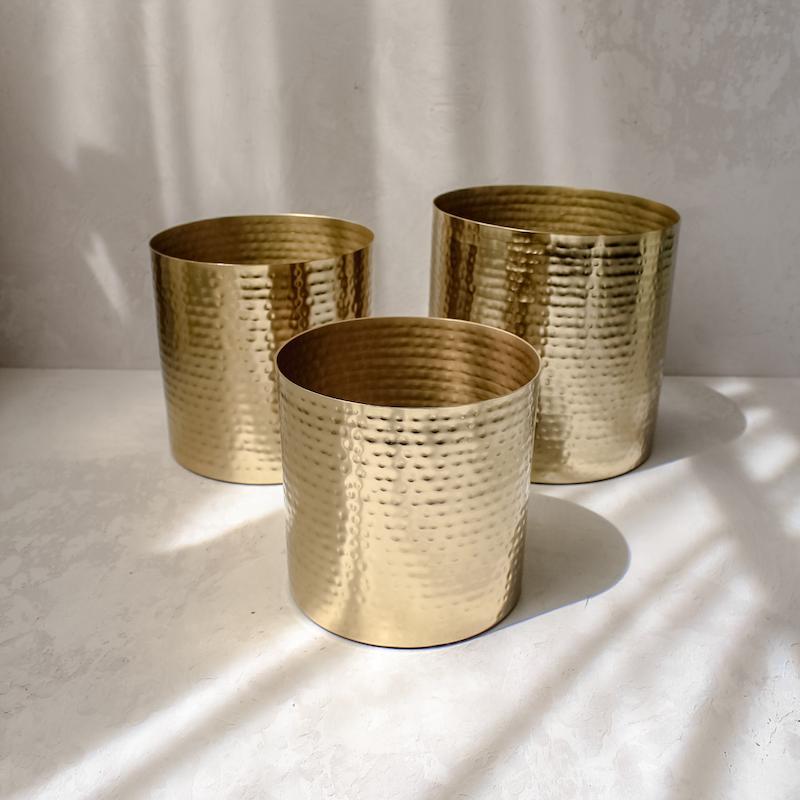 گلدان چکشکاری استوانه