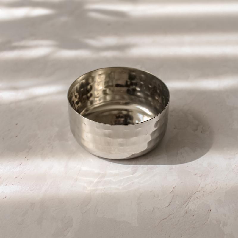 پیاله استیل چکشی