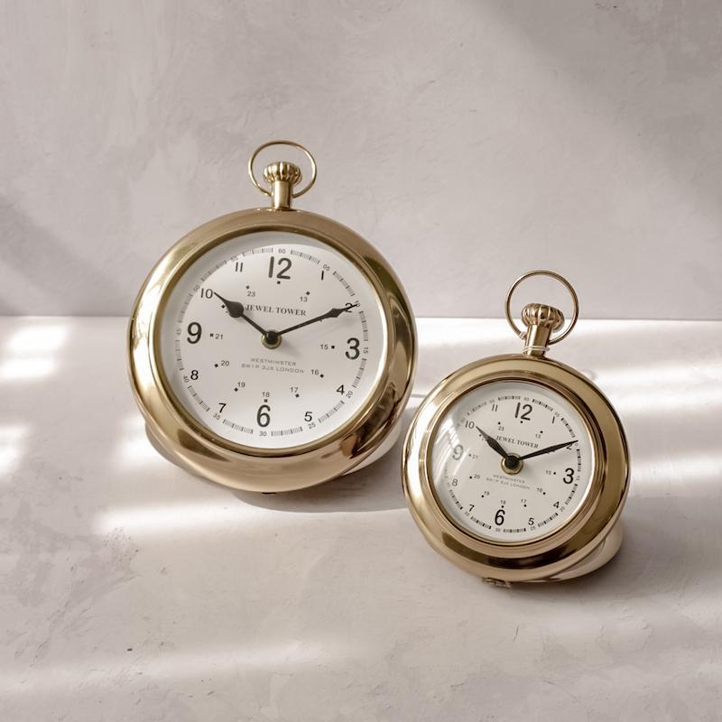 ساعت رومیزی طلایی
