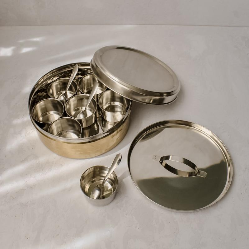 ظرف ادویه و تنقلات استیل