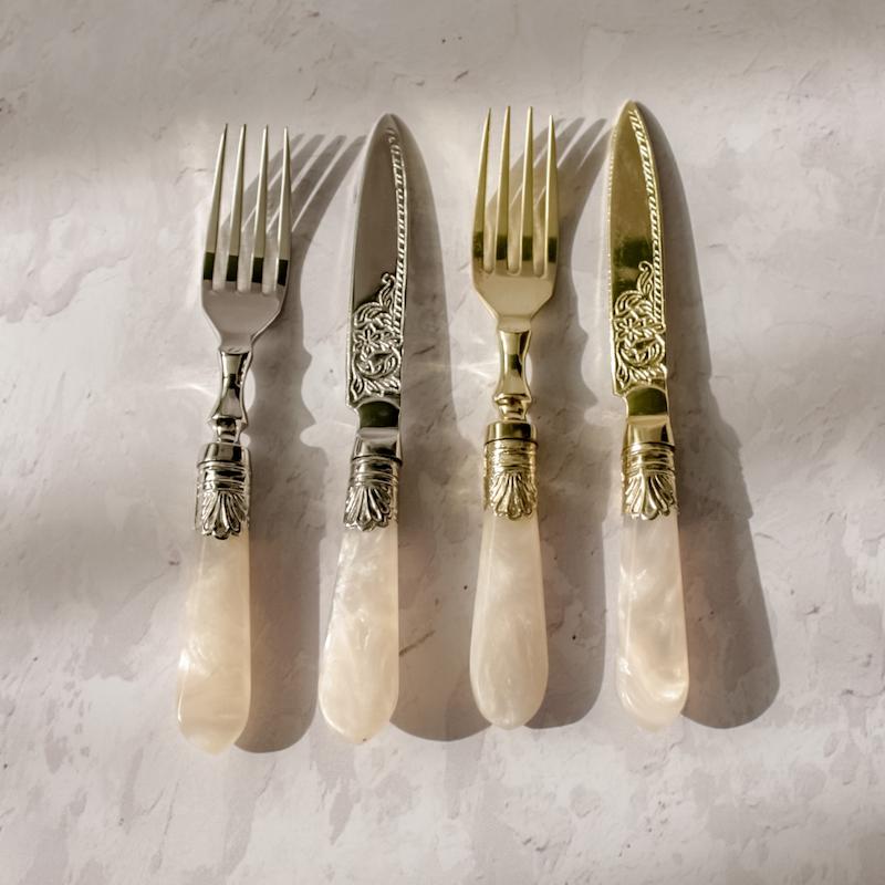 کارد و چنگال طرح صدف