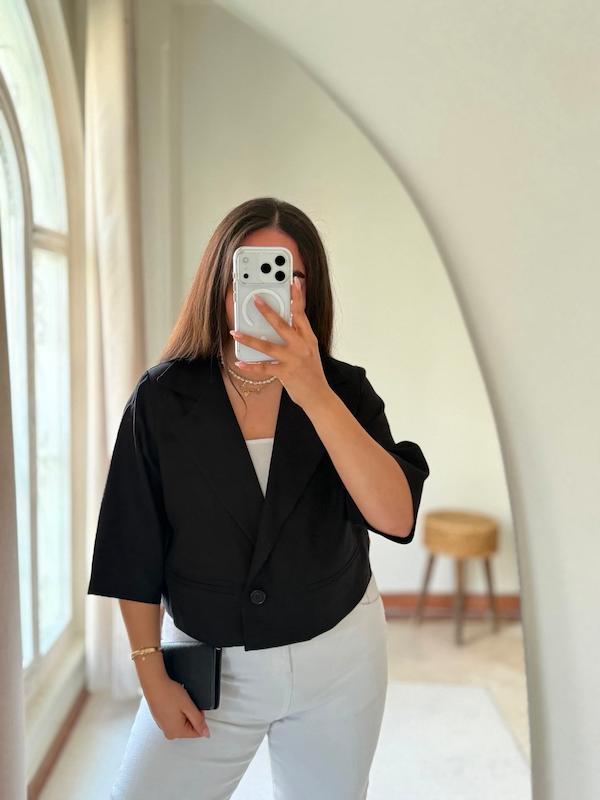 کراپ کت لینن Luna 