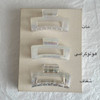 کلیپس مستطیل کریستالی 8.5cm