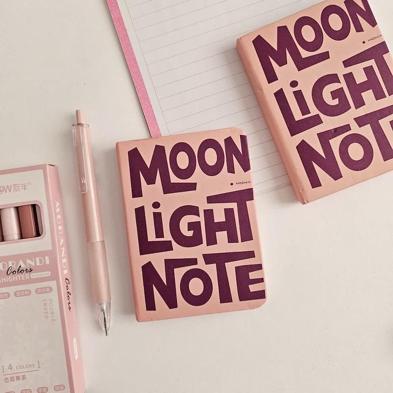 دفترچه جلد سخت مون لایت