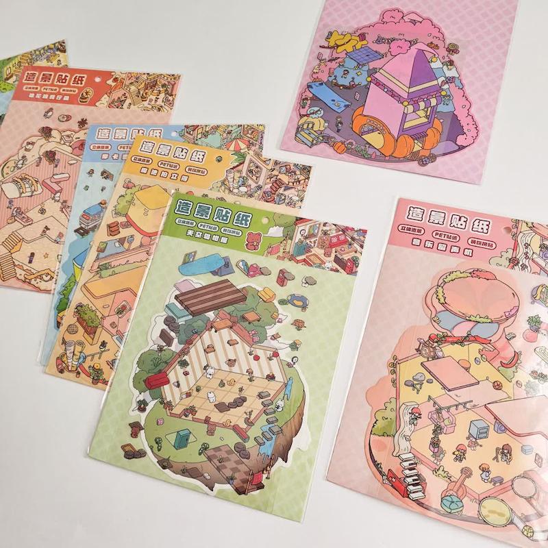 استیکر سه بعدی طرح مکان 