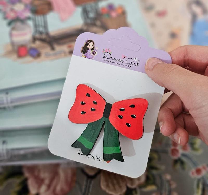 گیره مو طرح پاپیون