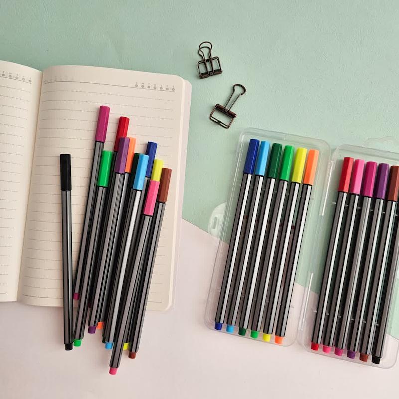 خودکار نوک نمدی 12رنگ