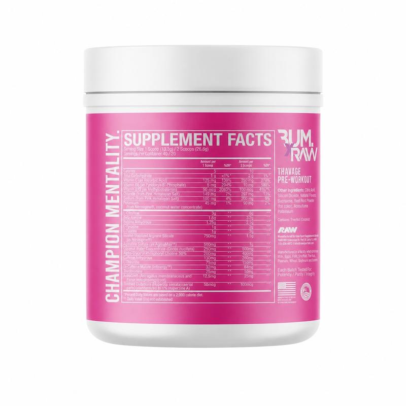 Pre-workout  پری ورک اوت دراگون فروت Raw