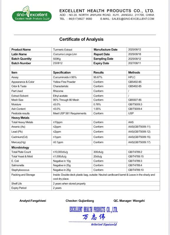 پودر خالص کورکومین 95%
