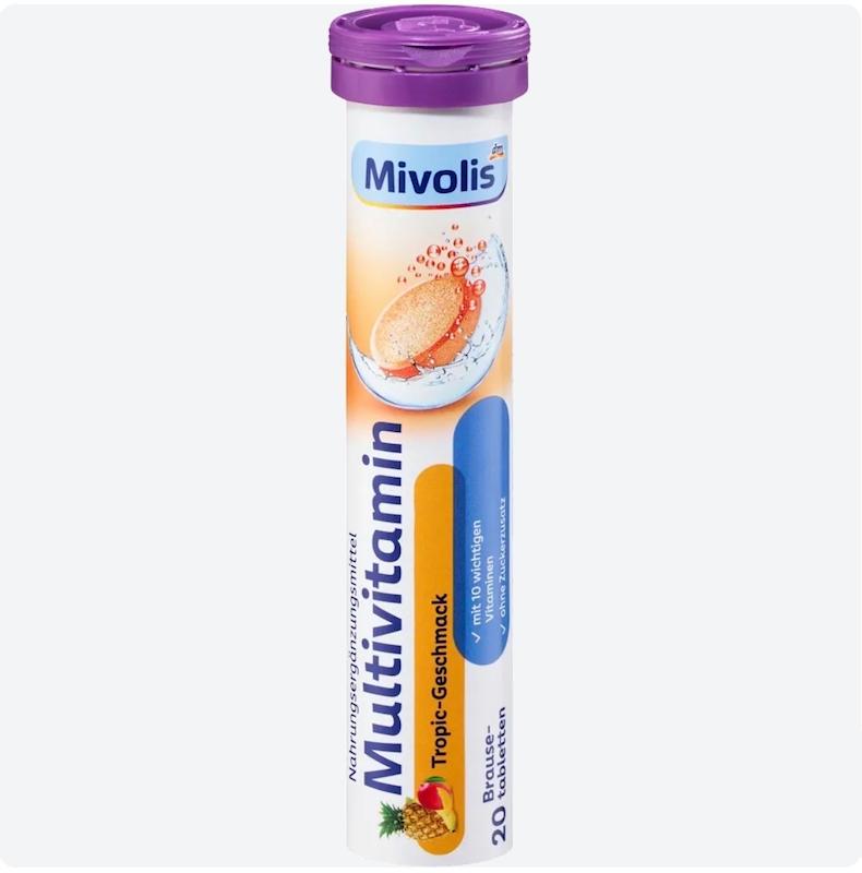 قرص جوشان مولتی ویتامین میولیس Mivolis