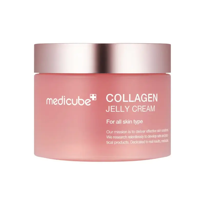ژل کرم ضد چروک و سفت کننده صورت مدیکیوب collagen مناسب انواع پوست حاوی کلاژن حجم 50 میلی‌لیتر