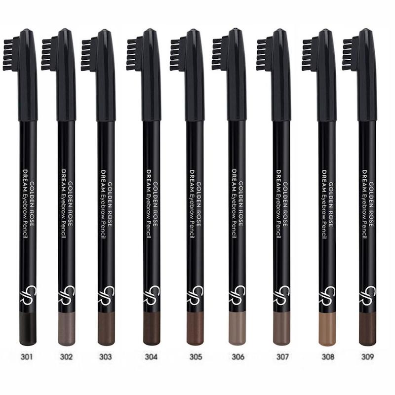 مداد ابرو برس‌دار با بافت پودری گلدن رز, مدل Dream Eyebrow Pencil