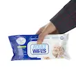دستمال مرطوب دست و صورت بزرگسالان دافی مدل Adult Wipes مناسب انواع پوست بسته 100 عددی