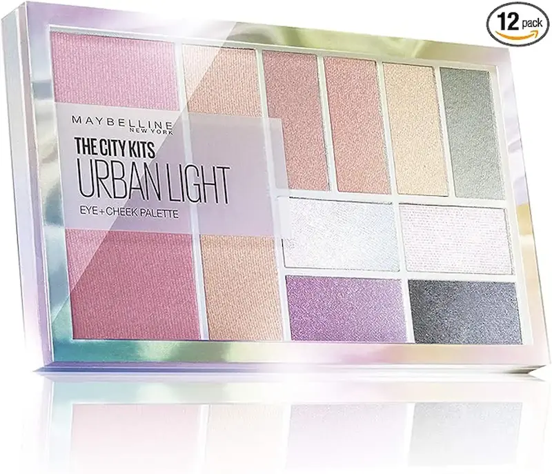 پالت سایه چشم و گونه مات و براق 10 رنگ Maybelline مدل Urban Light