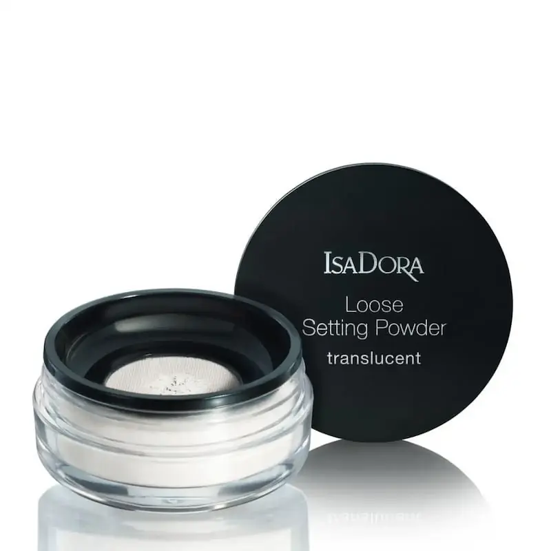 پودر فیکساتور آرایش بی‌رنگ ایزادورا مدل Loose Setting Powder Translucent حجم 9 گرم