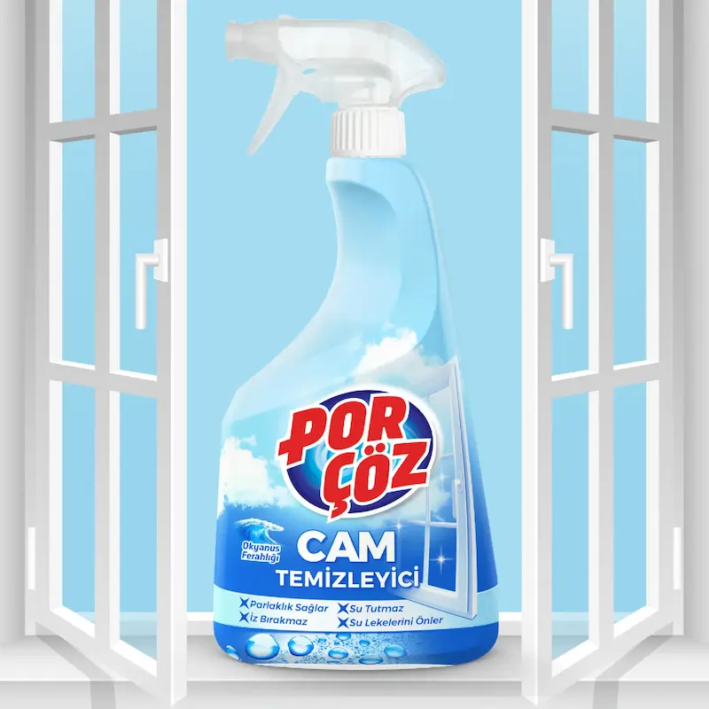 اسپری شیشه پاک کن پورچوز حجم 500ml