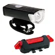 چراغ جلو و عقب دوچرخه مدل شارژی 200 لومن کد 760 - قرمز