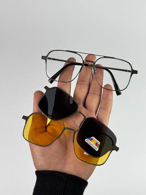 عینک فریم طبی دو کاور کد 8001_ترکیبی از زیبایی و کیفیت