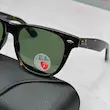  ریبن ویفرر 2140 سایز 54 عدسی شیشه پلاریزه آنتی رفلکس RAYBAN WAYFARER رنگ هاوانا عدسی سبز (فول پک)