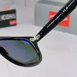 ⭐ ریبن ویفرر 2140 سایز 54 عدسی شیشه پلاریزه آنتی رفلکس RAYBAN WAYFARER رنگ مشکی سبز (فول پک)