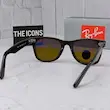 ریبن ویفرر 2140 سایز 52 عدسی شیشه پلاریزه آنتی رفلکس RAYBAN WAYFARER رنگ قهوه ای (فول پک)