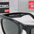 ⭐ ریبن ویفرر 2140 سایز 50 عدسی شیشه پلاریزه آنتی رفلکس RAYBAN WAYFARER رنگ مشکی (فول پک)