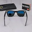 ⭐ ریبن ویفرر 2140 سایز 50 عدسی شیشه پلاریزه آنتی رفلکس RAYBAN WAYFARER رنگ مشکی (فول پک)